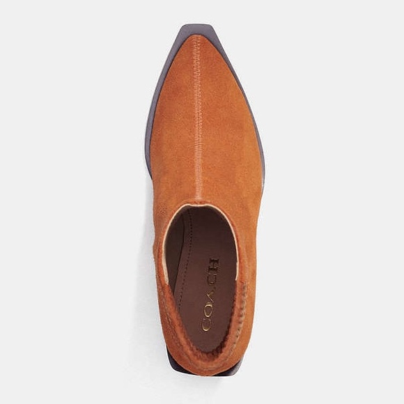 NWT Coach Prestyn ankle suede boots. Size 7.5 - Picture 3 of 8